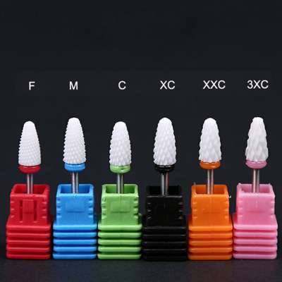 Ceramic Nail Drill Bit Rotate Burr Milling Cutter For Electric Manicure Rotary Machine Nail Art Tools