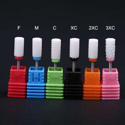 Wholesale Manicure Pedicure Nail Polish Tool Burr Tungsten Grinding Ceramic Nail Drill Bit For Nail Drill